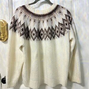 Aztec Pattern Sweater size medium, fits large